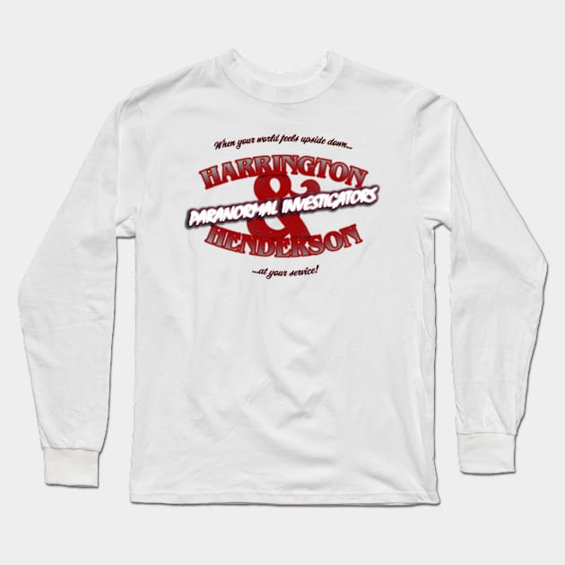 Harrington & Henderson Red Logo Long Sleeve T-Shirt by ElliotLouisArt